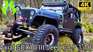 RC Axial SCX10 iii Jeep Cj-7 scale 1/10  off-road adventure