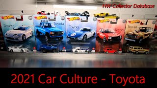 Hot Wheels 2021 Car Culture Toyota Series Opening \u0026 All Details For Your Database! New Castings!!