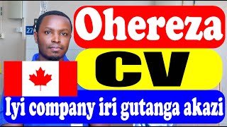 IYI COMPANY IRI GUTANGA AKAZI KUBANYAMAHANGA