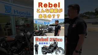 Rebelの知られざる機能👀　#rebel #rebel250 #ホンダ #honda #ディーラー #ホンダのバイク