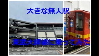 珍しい無人駅がある東武大師線に乗ってみた