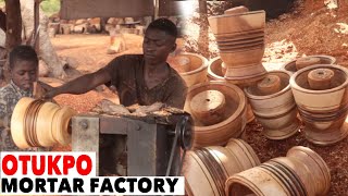 Otukpo Wooden Mortar Factory - How Ancient Wooden Mortars and Pestles Are Made