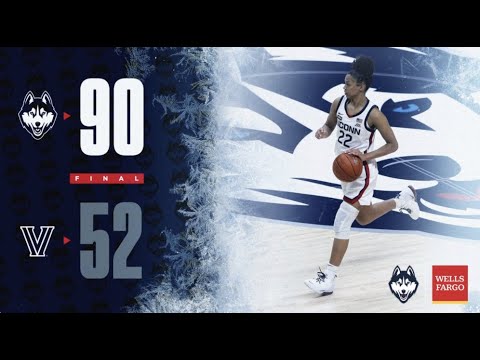 UConn Women's Basketball Highlights V. Villanova 12/22/2020 - YouTube