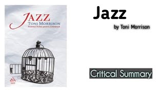 Jazz by Toni Morrison Summary and Critical Analysis Explained in Urdu Hindi