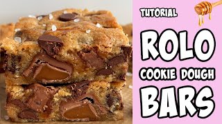 Rolo Cookie Dough Bars! tutorial #Shorts