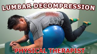 Easy Low Back Pain Relief | Lower Back Decompression | Lumbar Decompression With A Ball