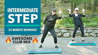 Step Aerobics with my Twin Sister! Intermediate Workout #8