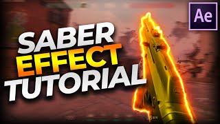 How to Create SABER GLOW EFFECT for your Valorant Montage / Edit in After Effects Tutorial