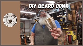 I Make a Wooden Beard Comb from Myrtle Wood