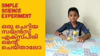 ഒരു കുട്ടി സയൻസ് എക്സ്പീരിയൻസ് ചെയ്യാം? SIMPLE SCIENCE EXPERIMENT FOR KIDS| MALAYALAM | RIHAAN RIZVI