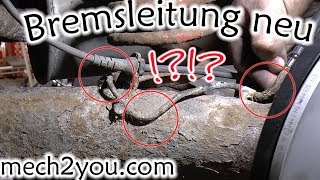 🛠️ Bremsleitung hinten wechseln | Lebensgefahr am Golf 4 durch verrostete Bremsleitung | DIY Auto