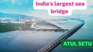 INDIA'S LARGEST SEA BRIDGE 🌉 ♥️| ATaL SETU MUMBAI ♥️| #vlog #explore #trending #vedio #travelling#yt