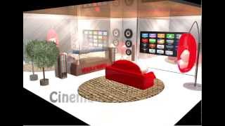 CINEMA 4D ROOMS Modelled by Donna Conway