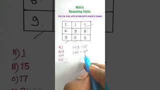 रीज़निंगMissing Number| Reasoning Tricks in Hindi| Reasoning Classes for SSC CGL CHSL MTS CRPF RRB |