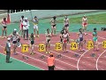 h29　千葉県高校総体　女子100m　準決勝2組