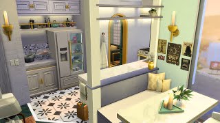 Tiny Cozy Apartment (1312 21 Chic Street)  🌆 Sims 4 Speed Build Stop Motion (NO CC)