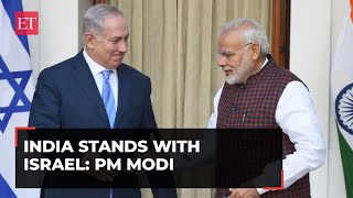 'India stands with Israel': PM Modi condemns terrorist attacks in Jewish nation
