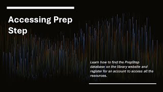 Accessing PrepStep