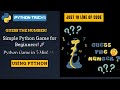 Python Mini Project: Number Guessing Game for Beginners || Guess the number game