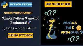 Python Mini Project: Number Guessing Game for Beginners || Guess the number game
