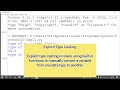 Type Casting in Python | Type Conversion in Python | Implicit and Explicit | #python #adca #olevel