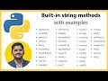 40 String methods in Python with examples | Amit Thinks