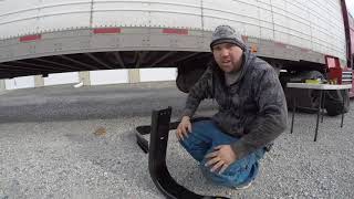 AwT M\u0026M installing trailer mounted spare tire holder (1 of 2) Reefer