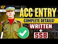 ACC Entry Complete Details Written+ SSSB AAC Exam Eligibility Criteria- Learn With Sumit