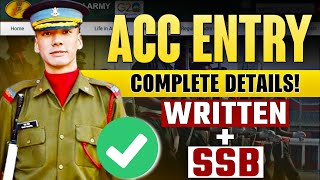 ACC Entry Complete Details Written+ SSSB AAC Exam Eligibility Criteria- Learn With Sumit