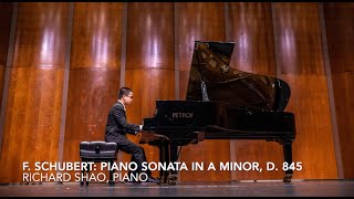 Richard Shao performs Schubert's Piano Sonata in A Minor, D. 845