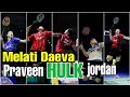 Best smasher in badminton from praveen jordan | Full strenght