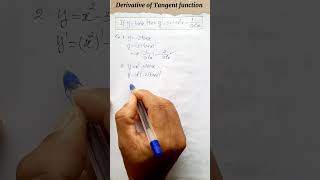 Derivative of Tangent function