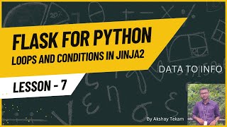 Loops and Conditions in Jinja2 | Flask for Python | Data To Info