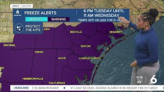 Coldest temperatures of the winter season expected tonight