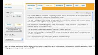 School report comment bank