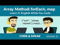 27. Array Methods: forEach, map in Javascript