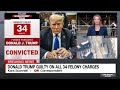 his face was red reporter describes trump in court as verdict was read