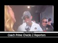 coach prime destroys cbs reporter u0026 another habitual hater