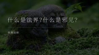 什么是法界？什么是世界？什么是正见？什么是邪见？｜心经经义