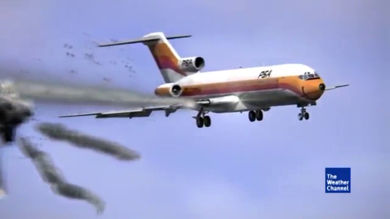 PSA Flight 182 - Crash Animation 2 - YouTube