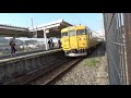 【山陽本線】ＪＲ鴨方駅と電車　（岡山県　2019.4.8）