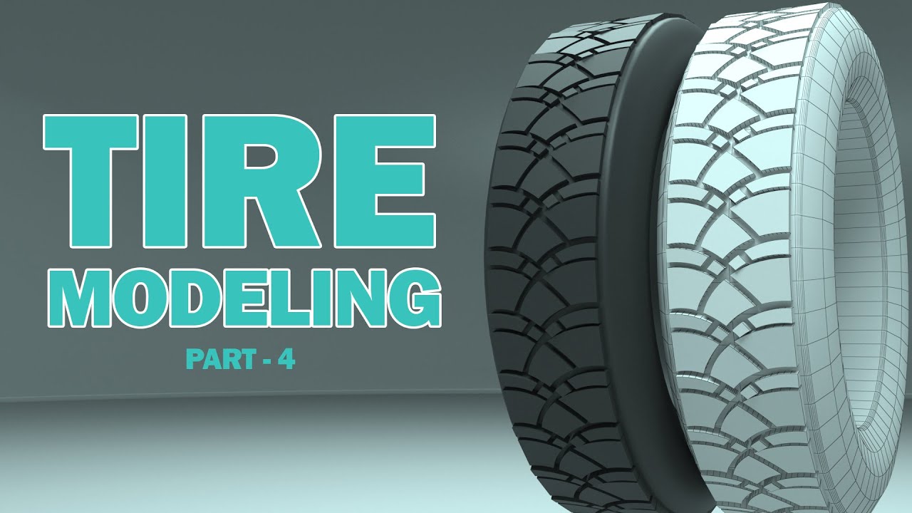 Tire Modeling 3ds Max Tutorial Part 4 Youtube