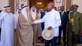 Museveni in Abu Dhabi checked on longtime friend Dr. Sultan bin Mohamed Al Qasimi, ruler of Sharjah