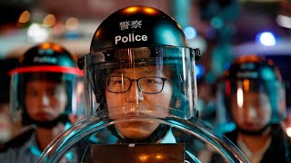 Hong Kong police deny chasing protester who died