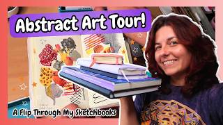 Sketchbook Tour! 🎨 Experimenting With Watercolour Abstracts