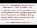 How to fill out an AINP 005 Employer Driven Application for a Skilled Occupation Form?