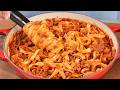 I have never eaten such delicious pasta! The famous Italian recipe Bolognese!