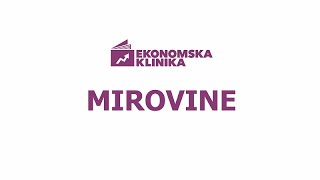 Mirovina | Financije za nefinancijaše |