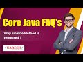 Why finalize method is Protected? | Core Java Interview Questions  | Naresh IT