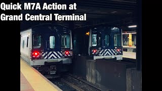 ⁴ᴷ Quick MTA M7A Train Action at Grand Central Station